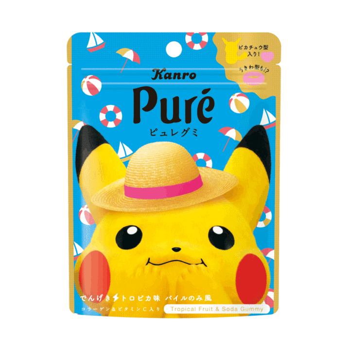 カンロ　ピュレグミ_ポケモンでんげきトロピカ味パイルのみ風